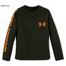 Under Armour Youth Outdoor Raglan Long Sleeve T-Shirt - Black/Realtree AP 3T
