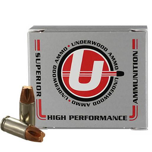 Underwood Ammo Xtreme Penetrator 9mm Luger P 115gr Solid Monolithic Handgun Ammo Ammo - 20 Rounds 20 Rounds Ammo