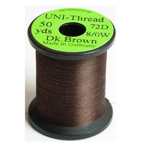 UNI-Thread Fly Tying Thread - Dark Brown, 8/0, 50yds
