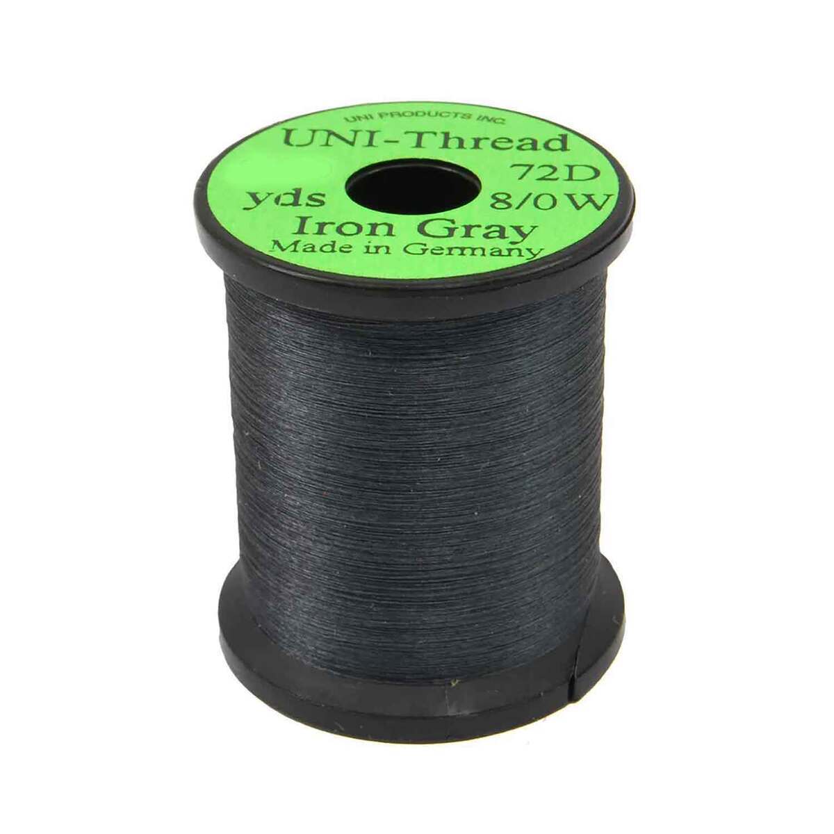 UNI-Thread Fly Tying Thread - Iron Gray, 8/0, 50yds | Sportsman's Warehouse