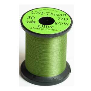 UNI-Thread Fly Tying Thread - Olive, 8/0, 50yds