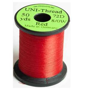 UNI-Thread Fly Tying Thread - Red, 8/0, 50yds