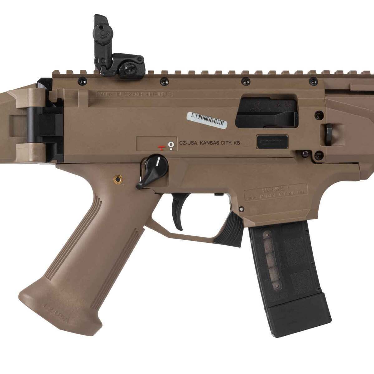 CZ Scorpion EVO 3 S1 Carbine With Muzzle Brake 9mm Luger 16.2in FDE Semi Automatic Modern Sporting Rifle - 20+1 Rounds - Used - Brown CZ Scorpion EVO 3 S1 Carbine With Muzzle Brake 9mm Luger 16.2in FDE Semi Automatic Modern Sporting Rifle - 20+1 Rounds - Used - Brown