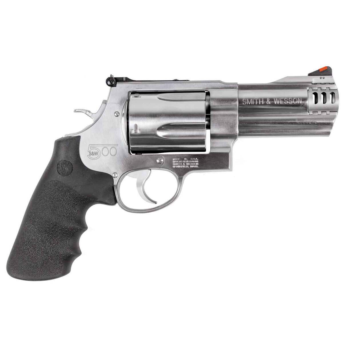 Sw 500da Smith & Wesson 500 500 S&W 4in Stainless Revolver - 5 Rounds - Used ...