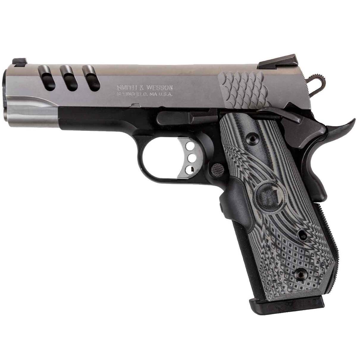Smith & Wesson PC1911 45 Auto (ACP) 4in Stainless Pistol - 8+1 Rounds - Used Smith & Wesson PC1911 45 Auto (ACP) 4in Stainless Pistol - 8+1 Rounds - Used