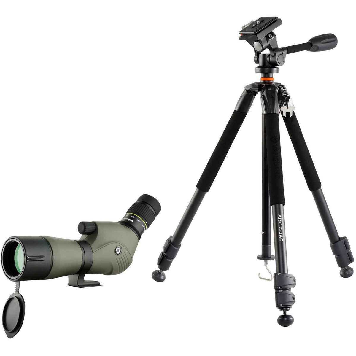 Vanguard Endeavor XF 60A Spotting Scope w/Alta+ 233AO Tripod Bundle - Green Vanguard Endeavor XF 60A Spotting Scope w/Alta+ 233AO Tripod Bundle - Green