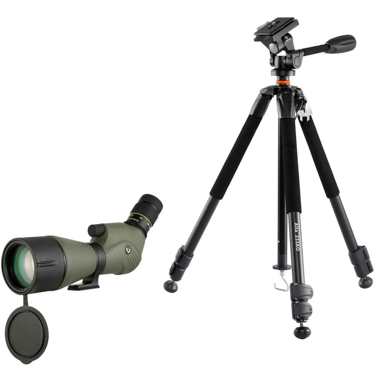 Vanguard Endeavor XF 80A Spotting Scope w/ALTA+ 233AO Tripod Bundle - Green Vanguard Endeavor XF 80A Spotting Scope w/ALTA+ 233AO Tripod Bundle - Green
