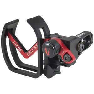 Vapor Trail Limb Driver Pro-V Full Containment Archery Rest - Black and Red