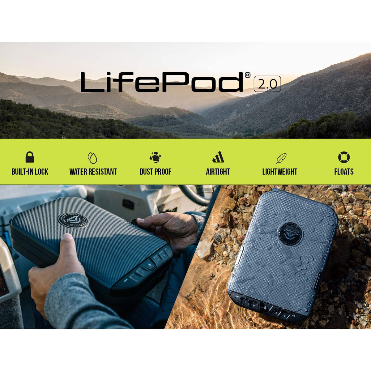Vaultek LifePod 2 Pistol Vault - Black - Black Vaultek LifePod 2 Pistol Vault - Black - Black