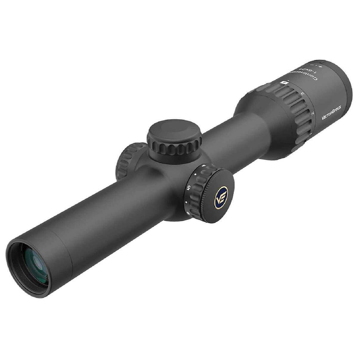 Vector Optics Continental x6 1-6x 24mm Rifle Scope - Etched glass German #4 - Black Vector Optics Continental x6 1-6x 24mm Rifle Scope - Etched glass German #4 - Black