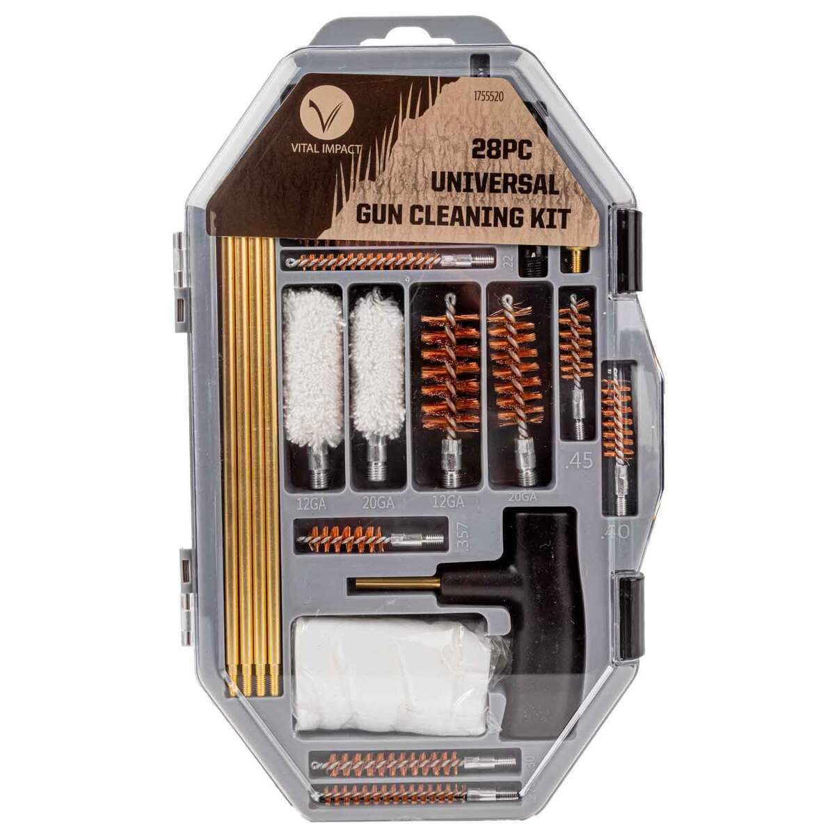 Vital Impact 28 Piece Universal Gun Cleaning Kit | Sportsman's Warehouse