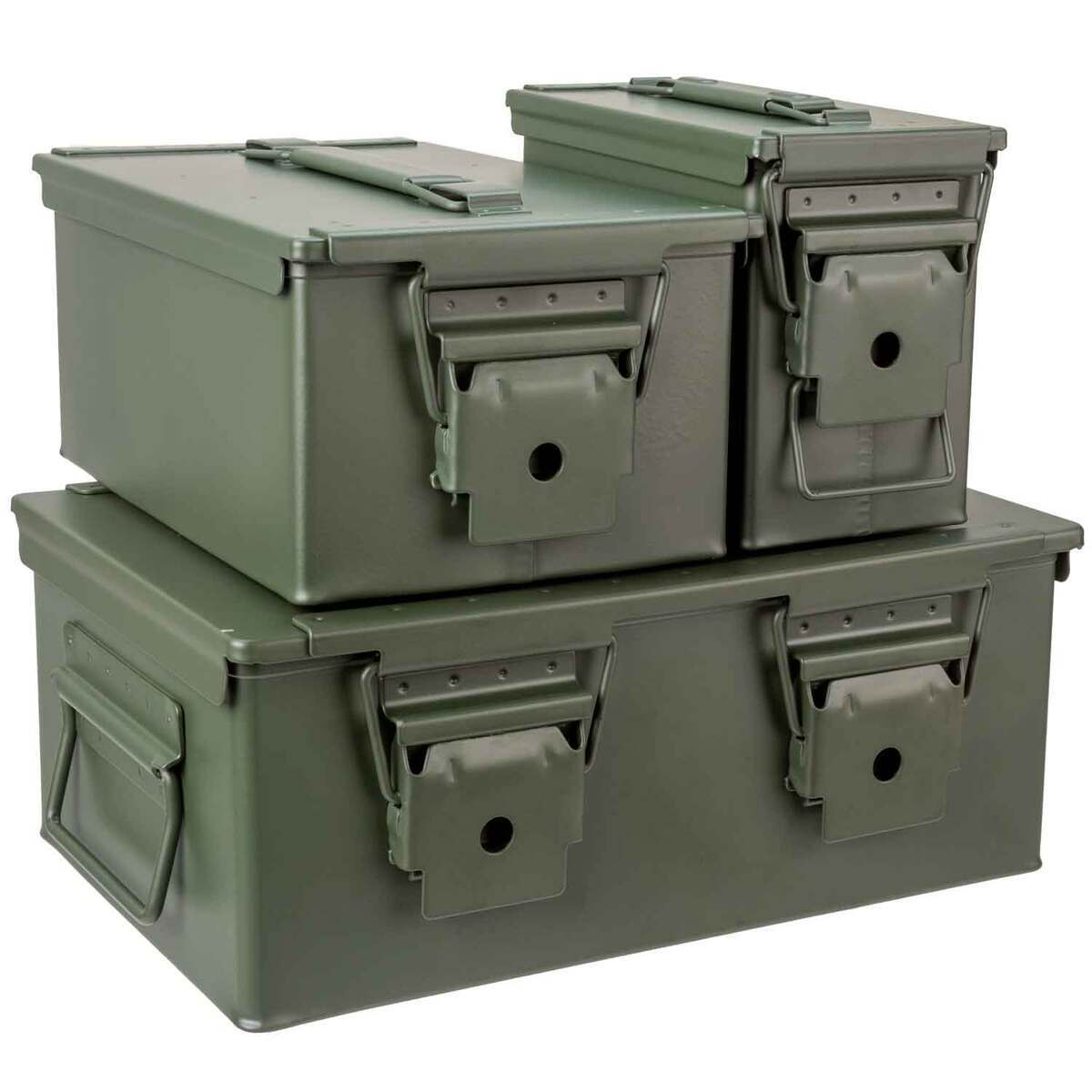 Vital Impact 3 Piece Metal Ammo Can and Crate Set Vital Impact 3 Piece Metal Ammo Can and Crate Set
