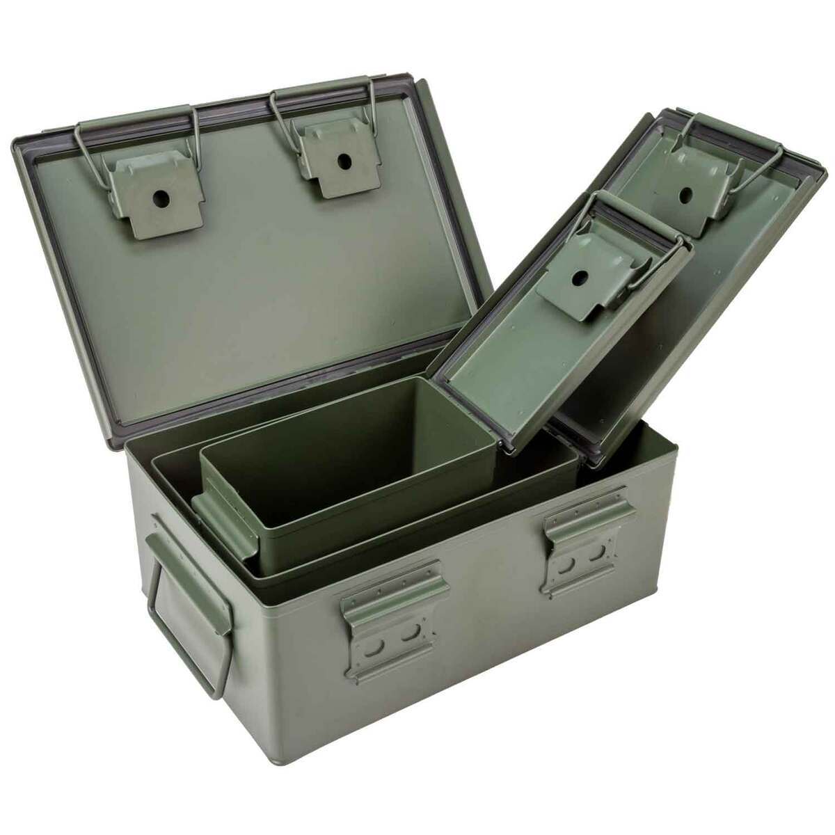 Vital Impact 3 Piece Metal Ammo Can and Crate Set Vital Impact 3 Piece Metal Ammo Can and Crate Set