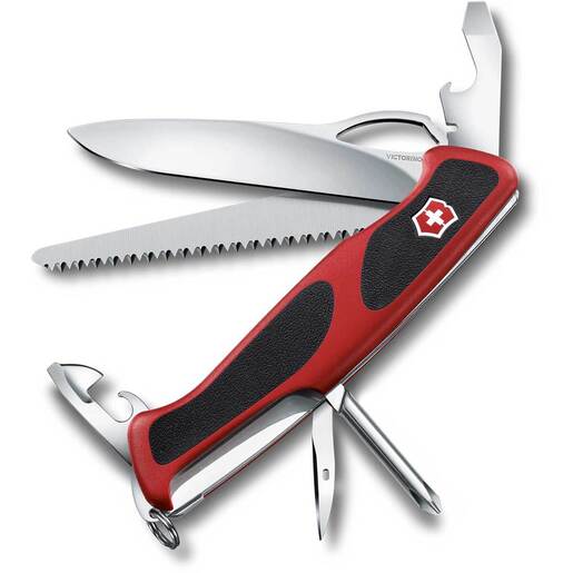 Victorinox Ranger 78 M Grip Swiss Army Knife - Red/Black