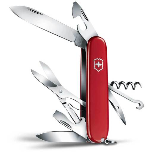 Victorinox Swiss Army Climer Pocket Knife - Red