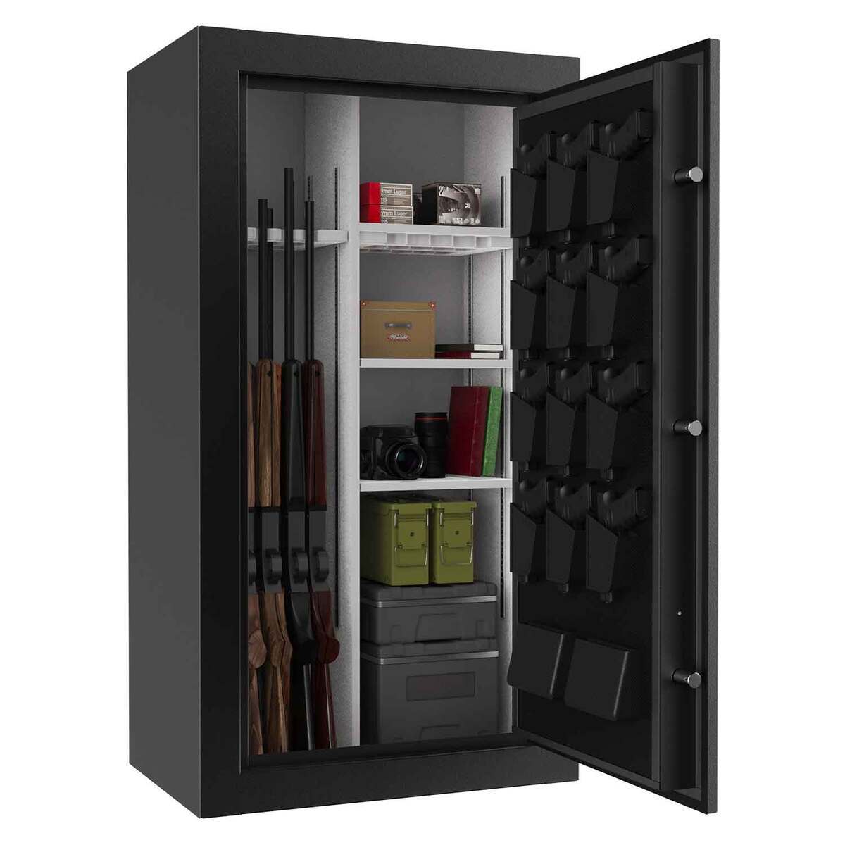 Vital Impact 30+12 Gun Safe W/Pistol Vault - Matte Black - Black Vital Impact 30+12 Gun Safe W/Pistol Vault - Matte Black - Black