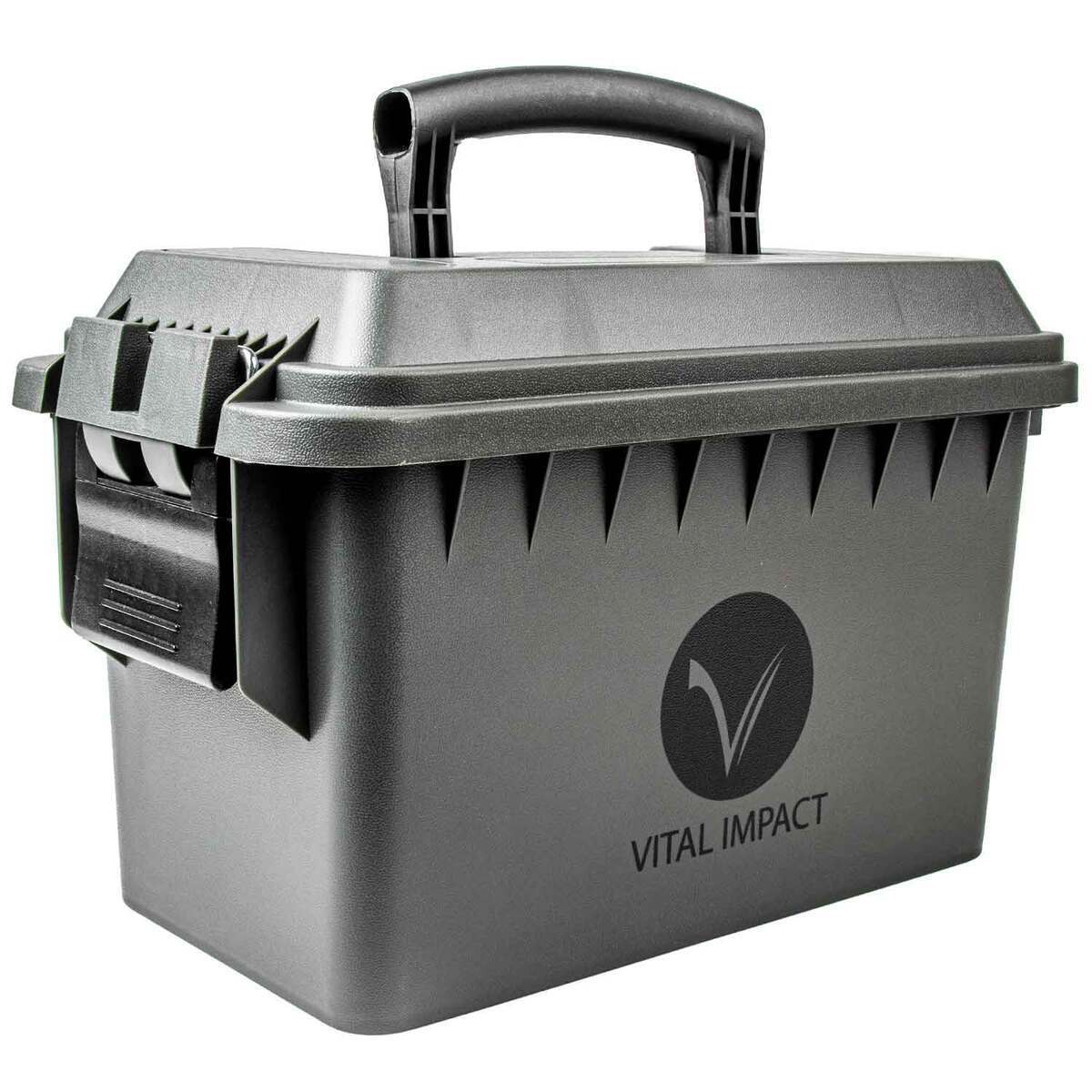 Vital Impact .50 Caliber Ammo Can - Green 11.13in x 5.5in x 6.88in Vital Impact .50 Caliber Ammo Can - Green 11.13in x 5.5in x 6.88in