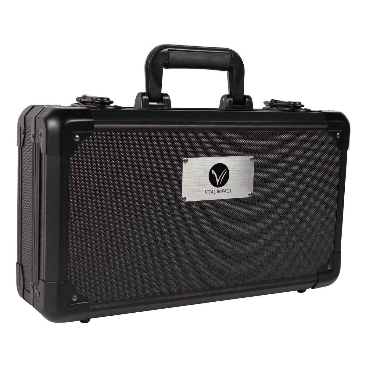 Vital Impact Tactical Black Aluminium 16.5in Double Pistol Case - Black Vital Impact Tactical Black Aluminium 16.5in Double Pistol Case - Black