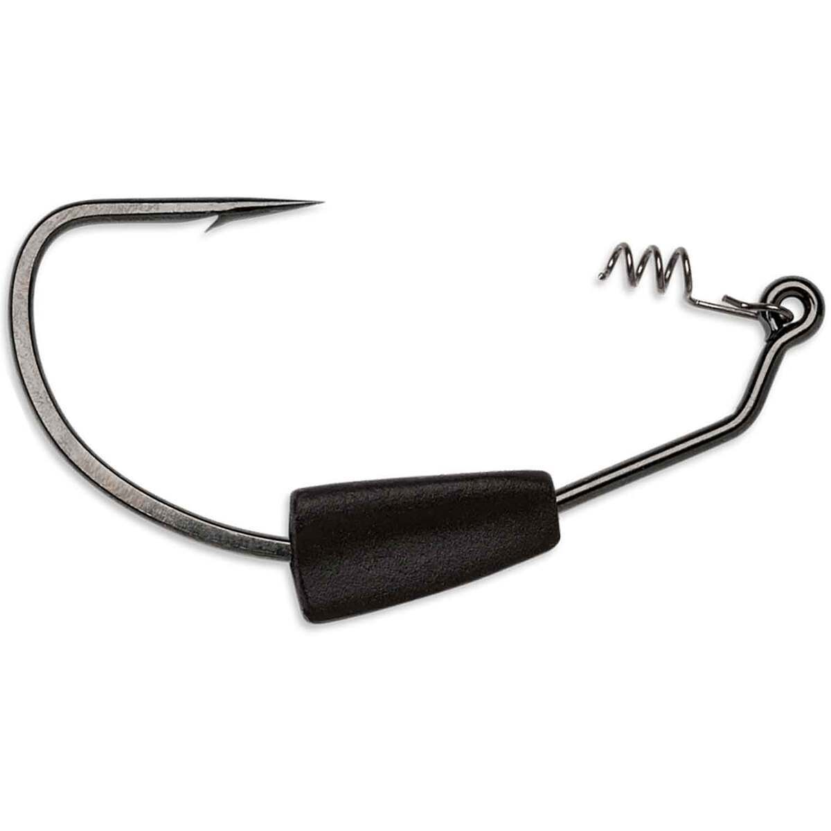 6/0 weighted swimbait hooks Dovesun 12PCS Underspin - Swimbait & Worm Weedless Hooks for Saltwater & Freshwater Bass Fishing The right choice for fishing heavy mono and braided line. 10PCS Texas Rig Swimbait Weighted