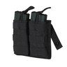 VOODOO M4/M16 Open Top Black Double Mag Pouch with Bungee System