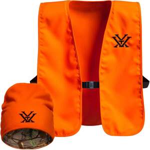 Vortex Blaze Orange Vest And Beanie Combo