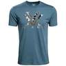 Vortex Men's Camo Logo Short Sleeve Casual Shirt - Steel Blue Heather - 3XL - Steel Blue Heather 3XL