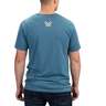 Vortex Men's Camo Logo Short Sleeve Casual Shirt - Steel Blue Heather - L - Steel Blue Heather L