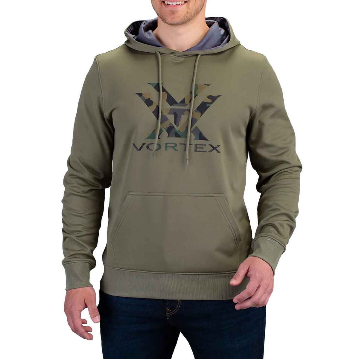 Vortex Men's Core Logo Performance Casual Hoodie Vortex Men's Core Logo Performance Casual Hoodie