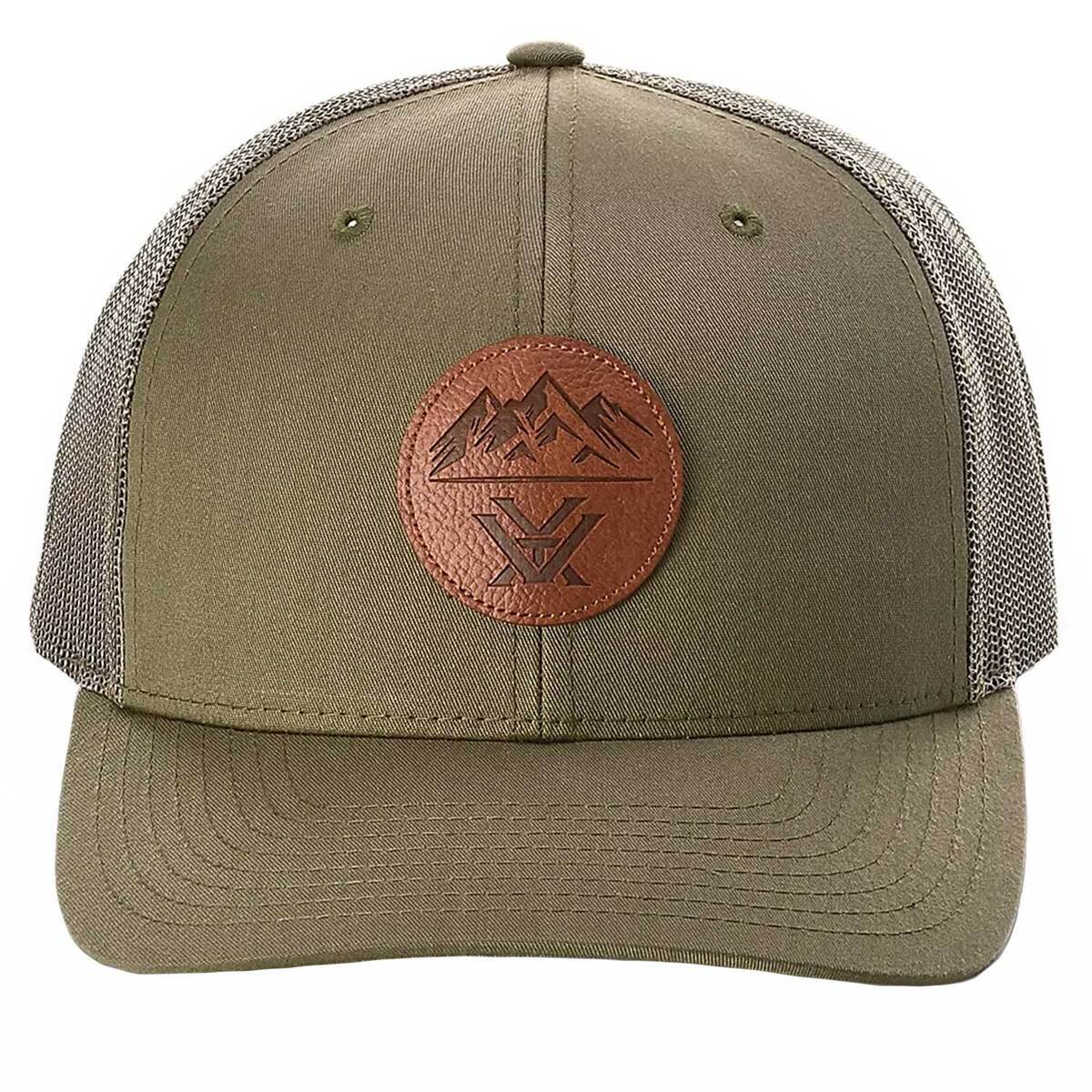 Vortex Rope Hat Vortex Men's Three Peaks Adjustable Hat - Loden/Brown - One Size Fits ...