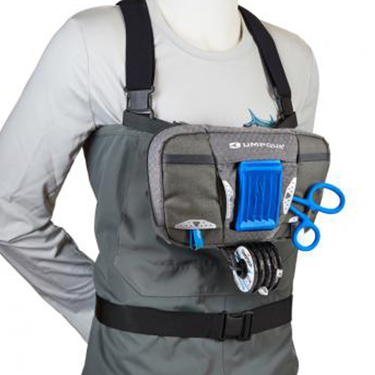 Umpqua Wader ZS Tackle Chest Pack - Granite - Granite Umpqua Wader ZS Tackle Chest Pack - Granite - Granite