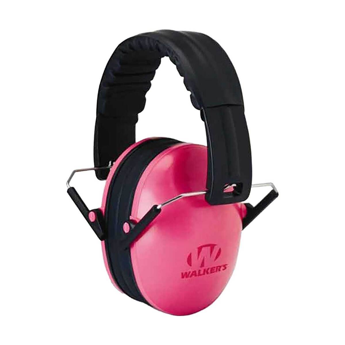 Walker's Youth Folding Protective Earmuffs - Pink - Pink Walker's Youth Folding Protective Earmuffs - Pink - Pink