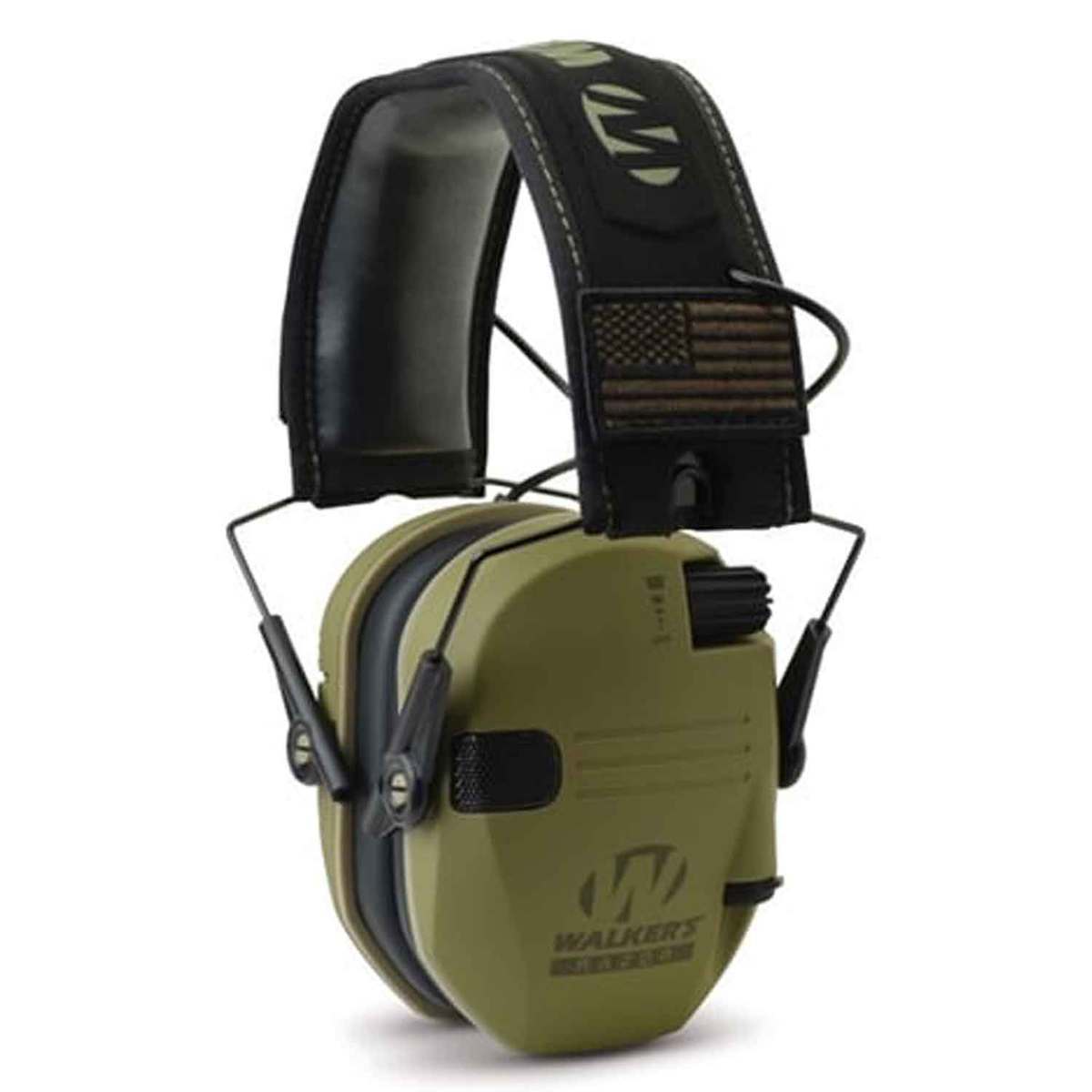 Walker's Razor Patriot Series Electronic Earmuffs - OD Green - OD Green Walker's Razor Patriot Series Electronic Earmuffs - OD Green - OD Green