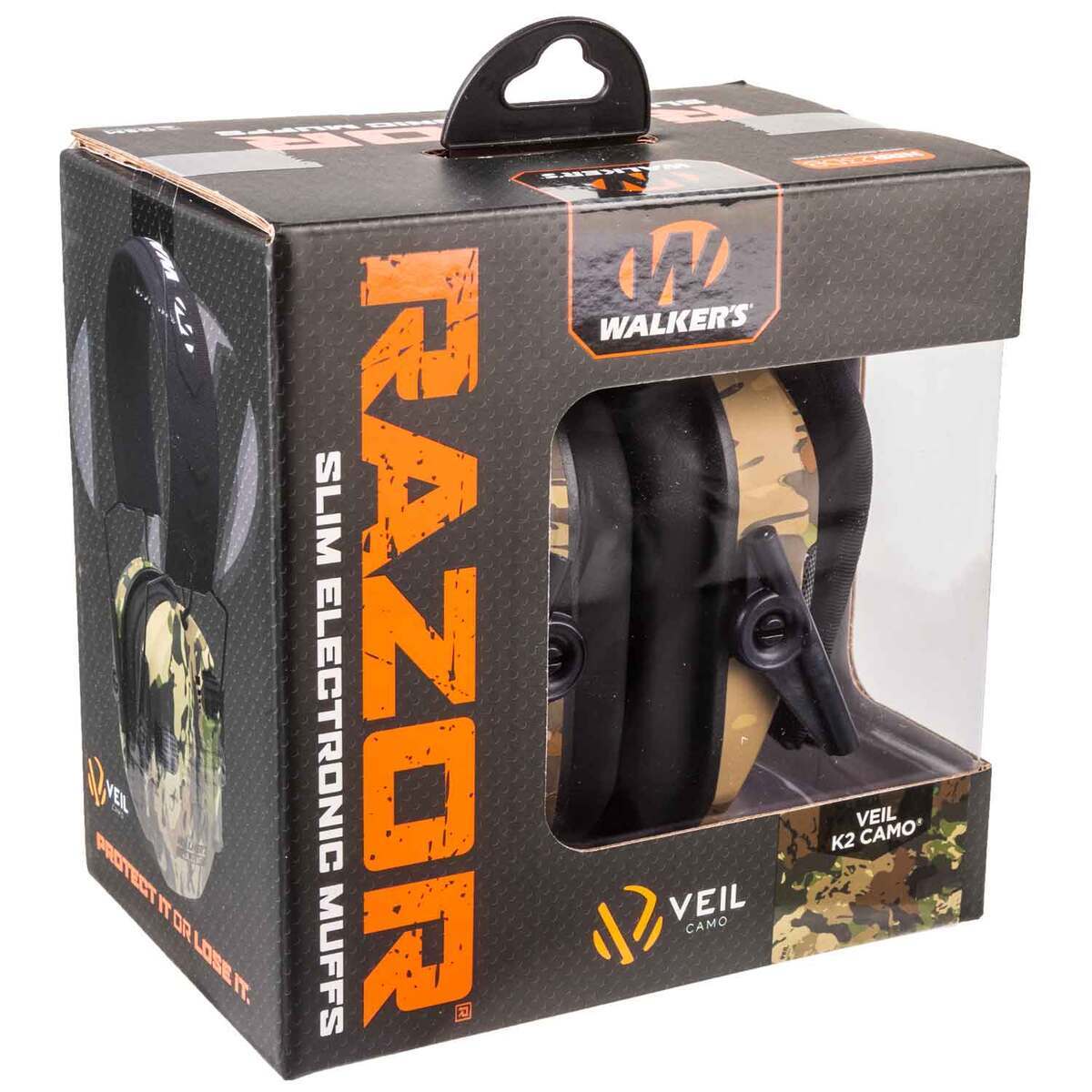 Walker's Razor Slim Electronic Earmuff - K2 Camo | Sportsman's Warehouse
