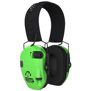 Walker's Razor Slim Profile Electronic Earmuffs - High Visibility Green