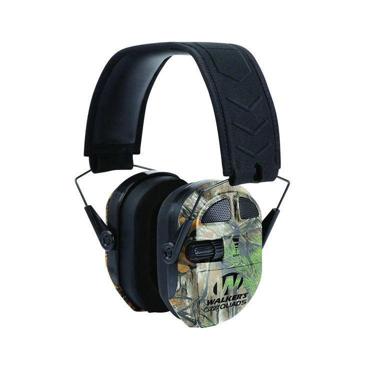 Walker's Ultimate Power Muff Quads Electronic Earmuffs - Realtree Xtra - Realtree Xtra Walker's Ultimate Power Muff Quads Electronic Earmuffs - Realtree Xtra - Realtree Xtra