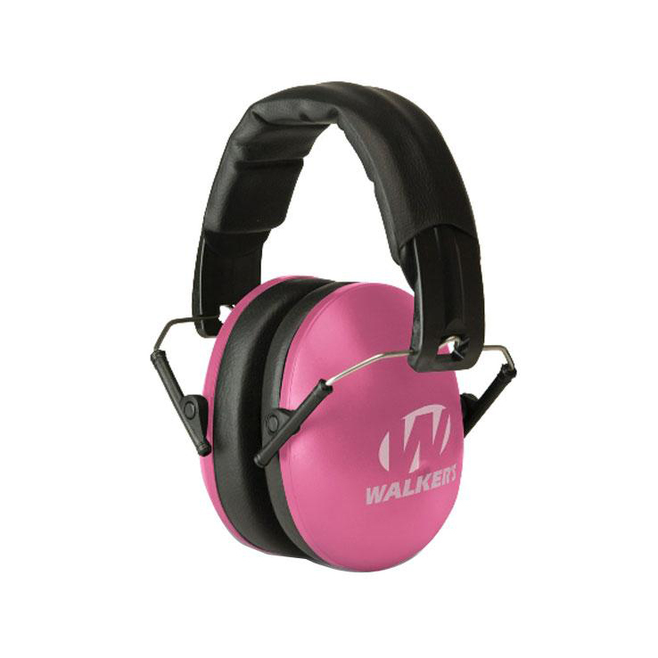 Walker's Youth & Women's Folding Passive Earmuff - Pink - Pink Walker's Youth & Women's Folding Passive Earmuff - Pink - Pink