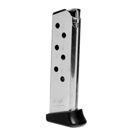 Walther 2246012 Nickel PPKS 380 Auto (ACP) Handgun Magazine – 7 Rounds