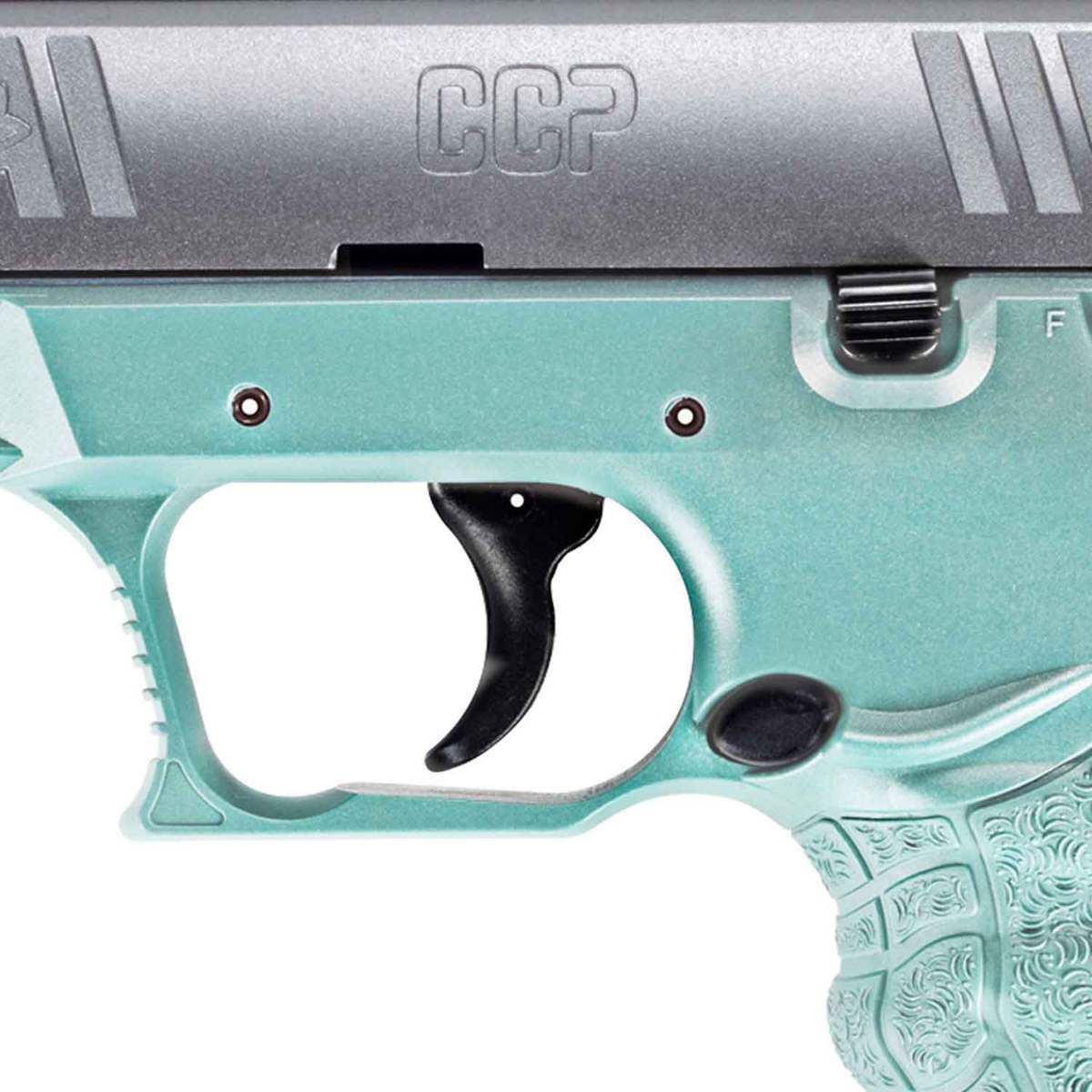 Walther CCP M2 380 Auto (ACP) 3.54in Angel Blue/Stainless Pistol - 8+1 Rounds - Angel Blue/Stainless Walther CCP M2 380 Auto (ACP) 3.54in Angel Blue/Stainless Pistol - 8+1 Rounds - Angel Blue/Stainless