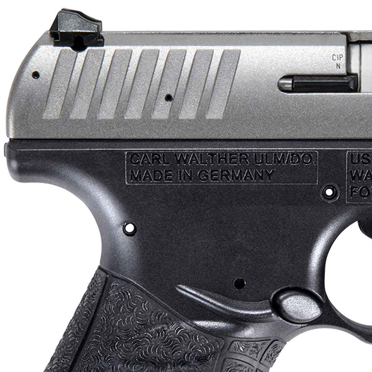 Walther CCP M2 9mm Luger 3.54in Stainless/Black Pistol - 8+1 Rounds - Black Walther CCP M2 9mm Luger 3.54in Stainless/Black Pistol - 8+1 Rounds - Black