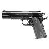 Walther Colt Government 1911 Rail Gun 22 Long Rifle 5in Matte Black Tenifer Pistol - 12+1 Rounds - Black