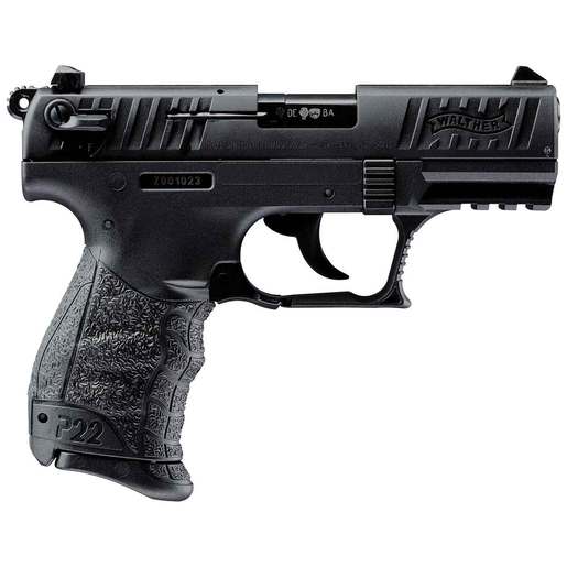 Walther P22 22 Long Rifle 3.42in Black Pistol - 10+1 Rounds - Black image