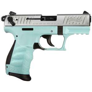 Walther P22 22 Long Rifle 3.42in Stainless/Blue Pistol - 10+1 Rounds -
