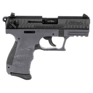 Walther P22 22 Long Rifle 3.42in Tungsten Gray/Black Pistol - 10+1 Rounds - California Compliant