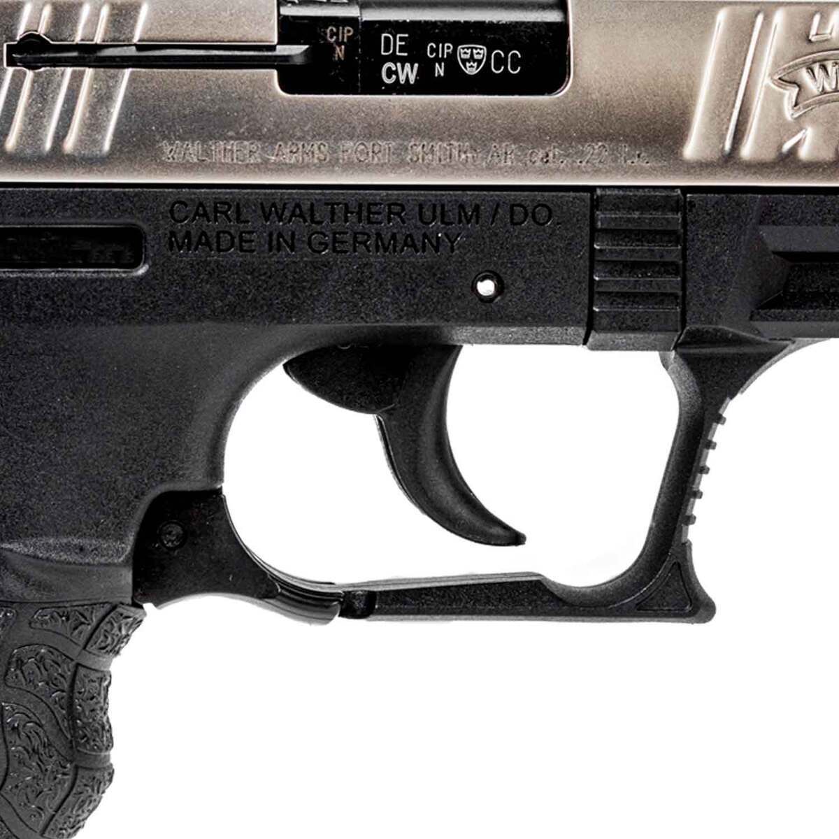 Walther P22 22 Long Rifle 3.42in Nickel Pistol - 10+1 Rounds - Black Walther P22 22 Long Rifle 3.42in Nickel Pistol - 10+1 Rounds - Black