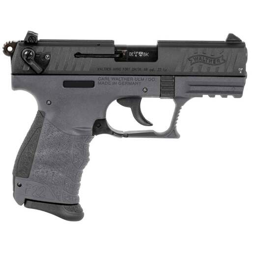 Walther P22 Q 22 Long Rifle 3.42in Tungsten Gray/Black Pistol - 10+1 Rounds - Gray image