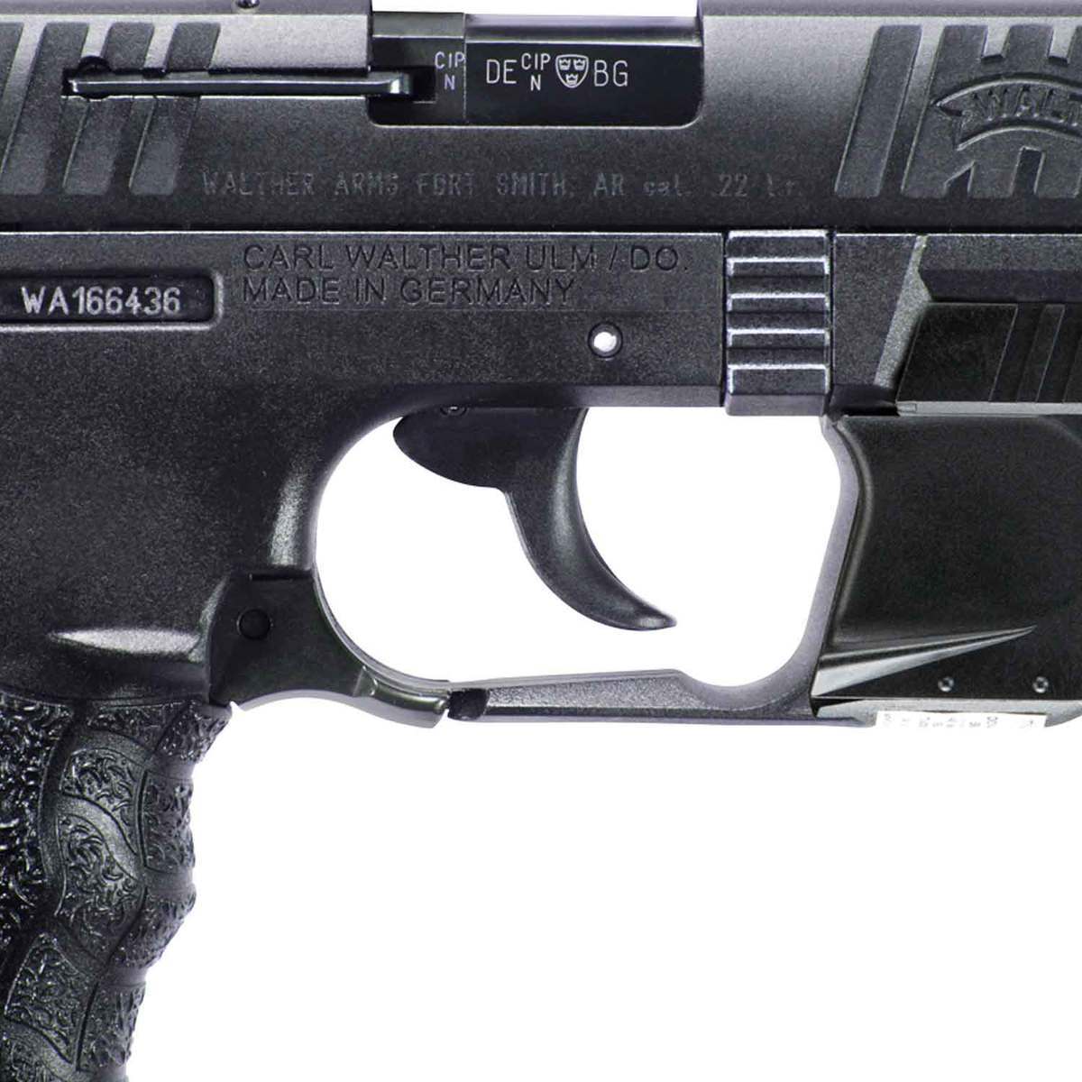 Walther P22 Q Laser Set 22 Long Rifle 3.42in Black Pistol 10+1 Rounds - Black Walther P22 Q Laser Set 22 Long Rifle 3.42in Black Pistol 10+1 Rounds - Black