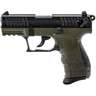 Walther P22 Q Military 22 Long Rifle 3.42in Black/OD Green Pistol - 10+1 Rounds - Black/OD Green