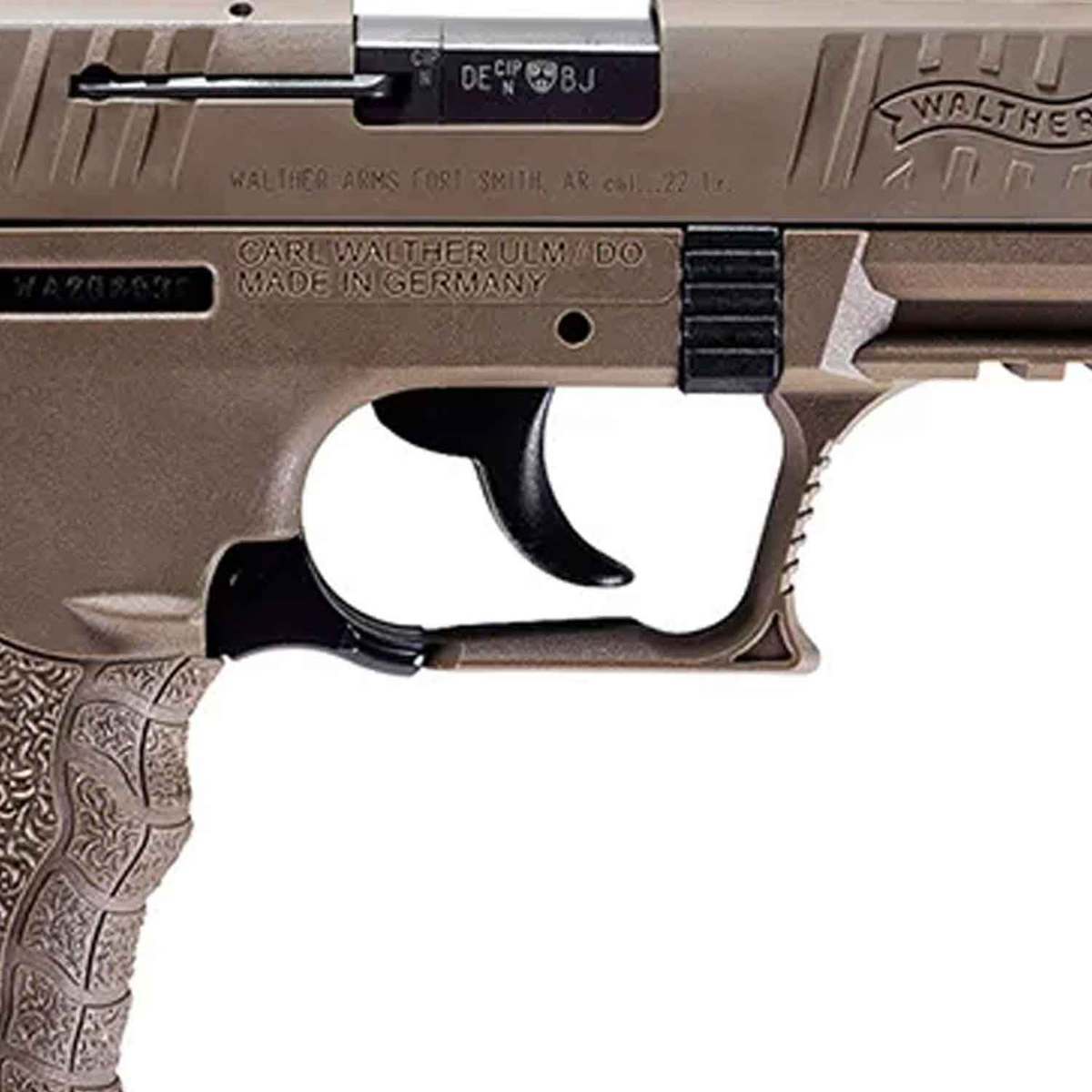 Walther P22 Q Threaded Barrel 22 Long Rifle 3.42in FDE/Black Pistol - 10+1 Rounds - Flat Dark Earth/Black Walther P22 Q Threaded Barrel 22 Long Rifle 3.42in FDE/Black Pistol - 10+1 Rounds - Flat Dark Earth/Black