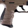 Walther P22 Q Threaded Barrel 22 Long Rifle 3.42in FDE/Black Pistol - 10+1 Rounds - Flat Dark Earth/Black