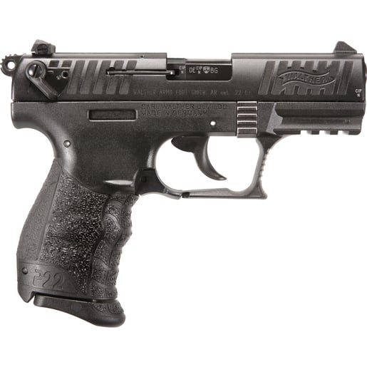 Walther P22 22 Long Rifle 3.4in Black Pistol - 10+1 Rounds - Black Compact image